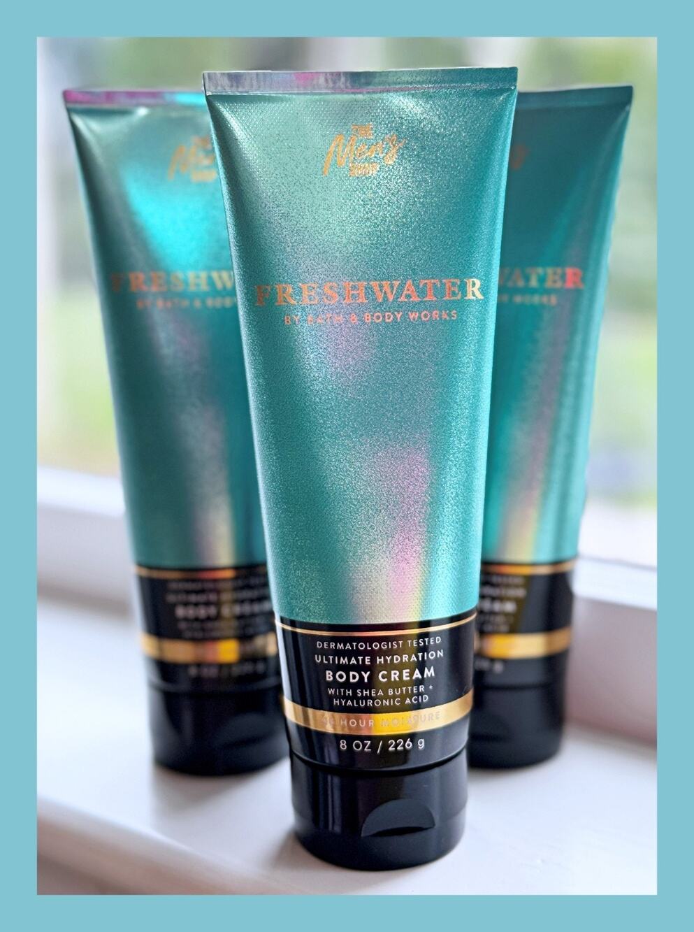 Bath & Body Works Freshwater Men's Collection Ultimate Hydration Body Cream x3